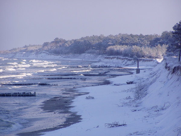 Ustka zimą