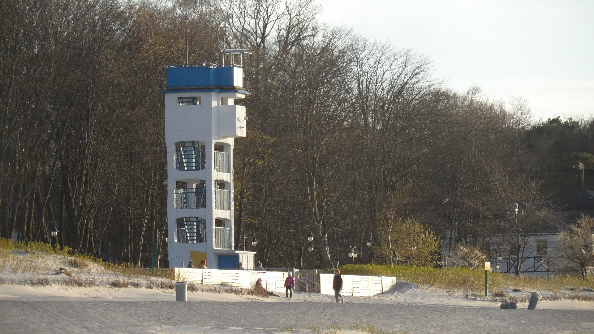 Zachód słońca nad Bałtykiem w Ustce